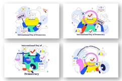 10 International Day of Democracy Illustration Product Image 2