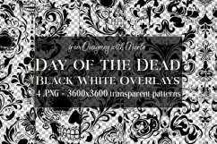 Day of the Dead Pattern, Day of the Dead Overlay Patterns s3 Product Image 1