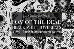 Day of the Dead Pattern, Day of the Dead Overlay Patterns s5 Product Image 1