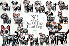 Day Of The Dead Dog Sublimation Clipart Product Image 1