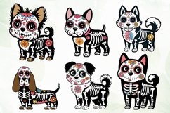 Day Of The Dead Dog Sublimation Clipart Product Image 5