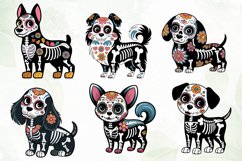 Day Of The Dead Dog Sublimation Clipart Product Image 3