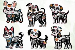 Day Of The Dead Dog Sublimation Clipart Product Image 2