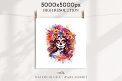 Day Of The Dead Halloween Mexican Clipart PNG Scrapbooking Fairy Tale Art Image Watercolor Transparent Print illustration sublimation creepy printable digital watercolor day of the dead, spooky clipart, mexican holiday, Creepy halloween decoration art