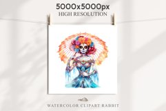 Day Of The Dead Halloween Mexican Clipart PNG Scrapbooking Fairy Tale Art Image Watercolor Transparent Print illustration sublimation creepy printable digital watercolor day of the dead, spooky clipart, mexican holiday, Creepy halloween decoration art