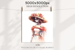 Day Of The Dead Halloween Mexican Clipart PNG Scrapbooking Fairy Tale Art Image Watercolor Transparent Print illustration sublimation creepy printable digital watercolor day of the dead, spooky clipart, mexican holiday, Creepy halloween decoration art