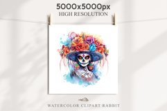 Day Of The Dead Halloween Mexican Clipart PNG Scrapbooking Fairy Tale Art Image Watercolor Transparent Print illustration sublimation creepy printable digital watercolor day of the dead, spooky clipart, mexican holiday, Creepy halloween decoration art