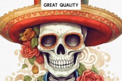 watercolor day of the dead, spooky clipart, mexican holiday, Creepy halloween decoration art Day Of The Dead Halloween Mexican Clipart PNG Scrapbooking Fairy Tale Art Image Watercolor Transparent Print illustration sublimation creepy printable digital