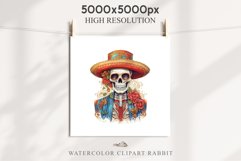 Day Of The Dead Halloween Mexican Clipart PNG Scrapbooking Fairy Tale Art Image Watercolor Transparent Print illustration sublimation creepy printable digital watercolor day of the dead, spooky clipart, mexican holiday, Creepy halloween decoration art