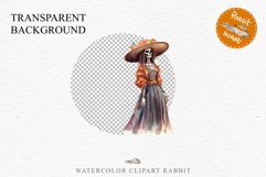 Day Of The Dead Halloween Mexican Clipart PNG Scrapbooking Fairy Tale Art Image Watercolor Transparent Print illustration sublimation creepy printable digital watercolor day of the dead, spooky clipart, mexican holiday, Creepy halloween decoration art