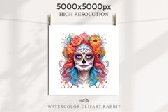 Day Of The Dead Halloween Mexican Clipart PNG Scrapbooking Fairy Tale Art Image Watercolor Transparent Print illustration sublimation creepy printable digital watercolor day of the dead, spooky clipart, mexican holiday, Creepy halloween decoration art