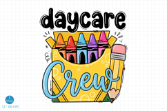 Daycare Crew PNG, Back to School Sublimation Designs Product Image 1