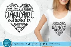 Daycare worker 2 line subway heart svg for crafting