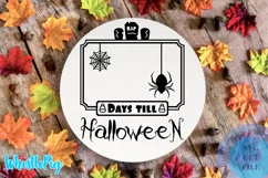 Halloween SVG Halloween Sign Svg Halloween Calendar Svg Product Image 1