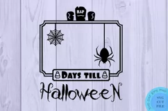 Halloween SVG Halloween Sign Svg Halloween Calendar Svg Product Image 2