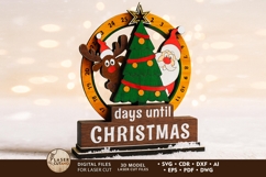 Christmas Countdown Calendar - Santa &amp; Reindeer Advent Product Image 1