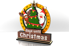 Christmas Countdown Calendar - Santa &amp; Reindeer Advent Product Image 5