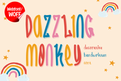 Dazzling Monkey | Cute Display Webfont for Playful Websites Product Image 1