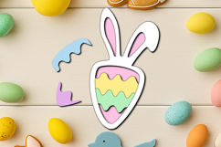 Carrot Bunny Ears Easter Puzzle Kid Game SVG Laser Child Product Image 1
