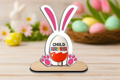 Easter Chocolate Egg Holder Bunny SVG Laser Present Gift Product Image 1