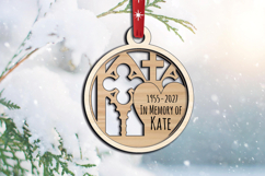 Church holy Cathedral Laser SVG Memorial Ornament Christmas Product Image 3