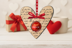 Love Candy Holder Heart SVG Laser Valentine Gift Present Product Image 1