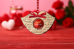 Love Kiss Candy Holder SVG Laser Gift Valentine Day Present Product Image 1