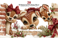 Whimsical Deer Clipart Bundle | 28 PNG Product Image 1