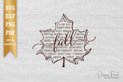 Fall Words Shirt Design SVG PNG Product Image 3