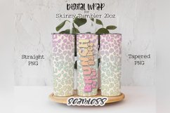 SEAMLESS Brunch is for babes tumbler wrap 20 oz sublimation Product Image 1