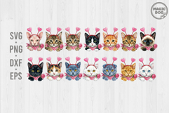 Valentines Cat Breeds|Peeking Cat Valentine's Day|Cat Lover Product Image 1