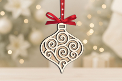 Holiday Christmas Tree Toy SVG Laser Ornament Gift Winter Product Image 3