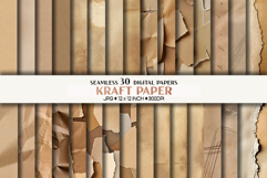 kraft paper | seamless vintage brown recycled craft grunge Product Image 1