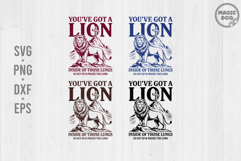 You&#039;ve Got A Lion Inside Of Those Lungs|Lion Jesus SVG Product Image 1
