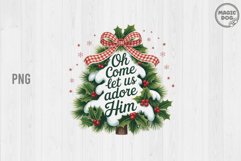 Oh Come Let Us Adore Him|Coquette Christian Christmas Tree Product Image 1