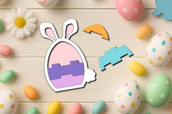 Lego Style Laser SVG Bunny Easter Puzzle Kid Child Game Gift Product Image 2