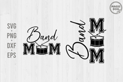Band Mom Marching Band|Drumline Mom|School Spirit Mom SVG Product Image 1