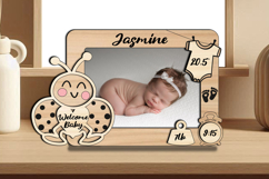 Laser SVG Ladybug Baby Photo Frame Present Board Newborn Pic Product Image 2