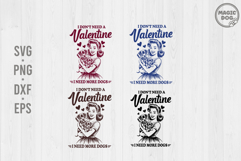 Retro Dog Mom Valentine Dachshund Lover|Anti Vlentine SVG Product Image 1