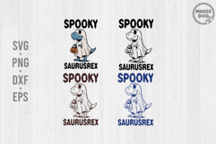 Halloween Dinosaur|Spookysaurus Rex|Funny T Rex Ghost SVG Product Image 1