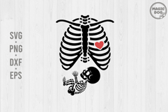 Skeleton Halloween Pregnancy|Halloween Maternity|Fall Mama Product Image 1