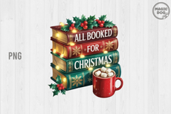 All Booked for Christmas|Cozy Book Lover|Christmas Teacher Product Image 1