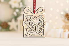 Laser SVG Decor Jesus Christmas Ornament Gift Luck Holiday Product Image 3
