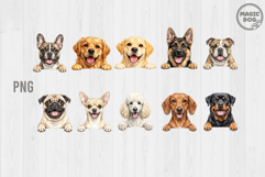 Peeking Dog Bundle Dog Breeds|Puppy Pet Lover|Owner Dog Mom Product Image 1