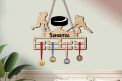 Hockey SVG Woman Medal Display Sport Hanger Wall Decor Gift Product Image 2