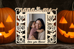 Halloween Nana and Me SVG Photo Frame Gift Laser Kid Scary Product Image 2