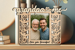 Spooky SVG Grandpa Me Photo Frame Halloween Grandkid Laser Product Image 2