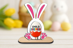 Easter Chocolate Egg Holder Bunny SVG Laser Present Gift Product Image 2
