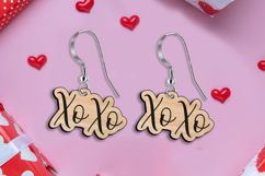 SVG Xo-Xo Valentine's Day Love Earrings Laser Gift Romantic Product Image 3
