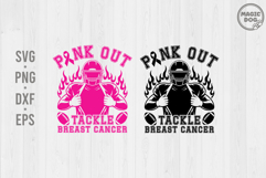 Pink out Tackle Breast Cancer|Football Awareness Ribbon Product Image 1